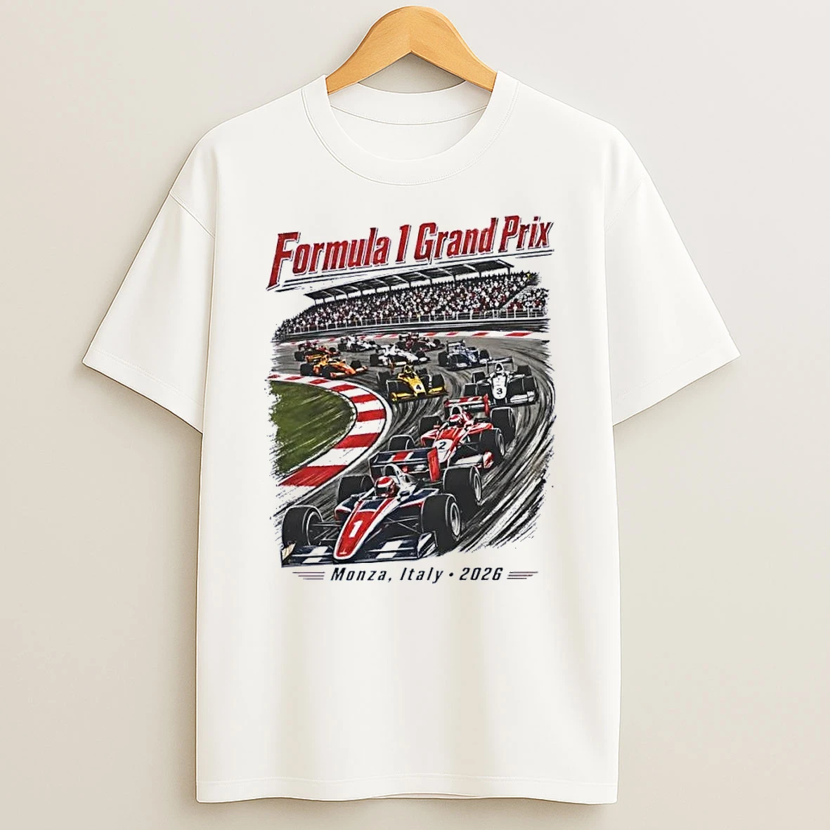 Monza Italy 2026 Formula 1 Grand Prix Racing Sports White Shirts
