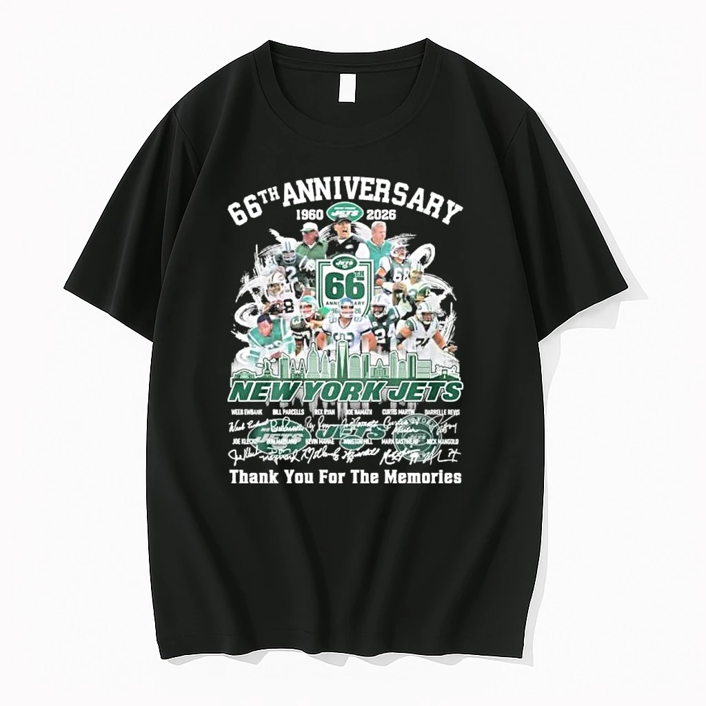 New York Jets 66th Anniversary 1960 2026 Thank You For The Memories Shirts