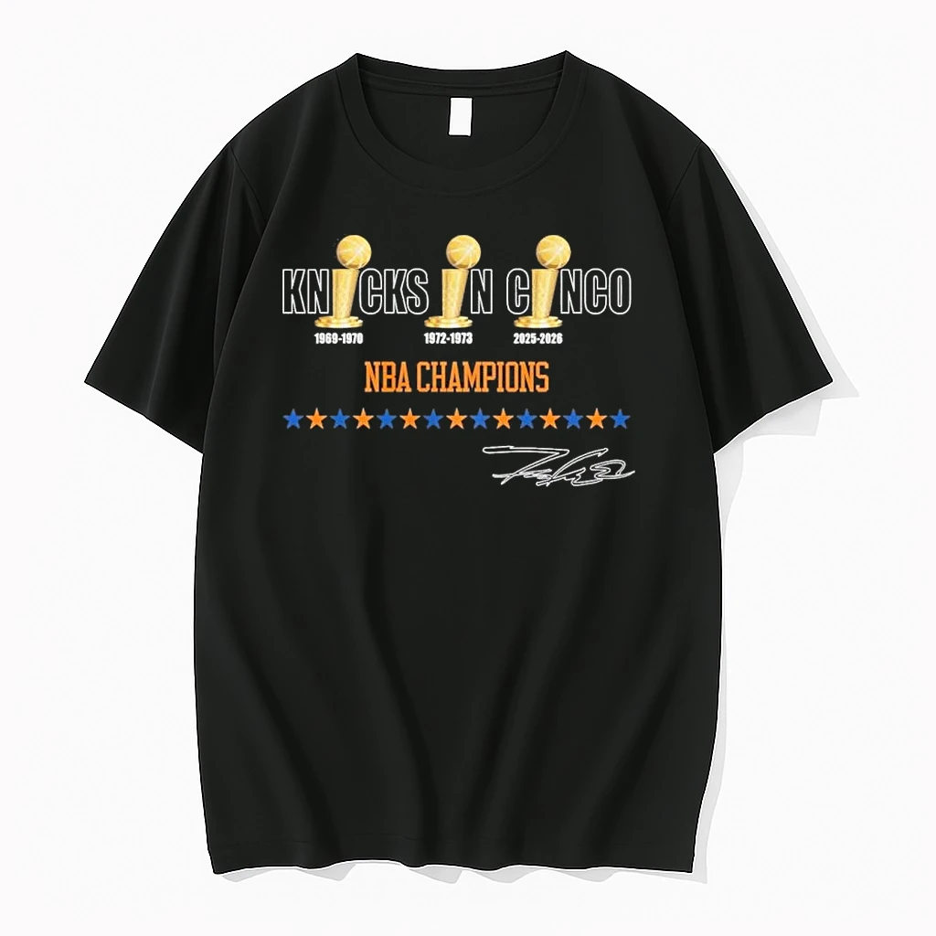 New York Knicks X Futura Knicks In Cinco Nba Champions Shirts