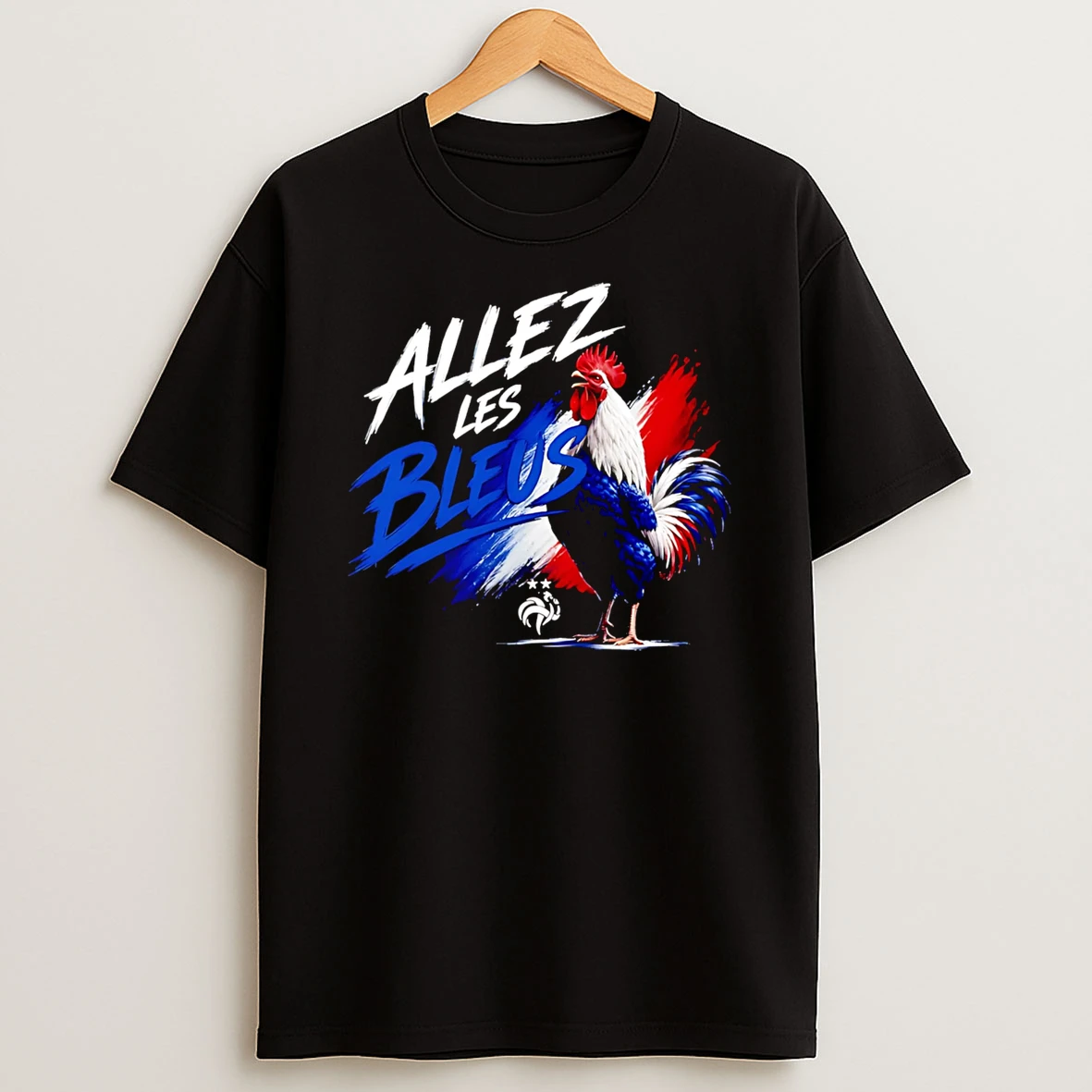 Officials Allez Les Bleus With French Rooster And Two Stars Graphic Premium T Shirt Sweatshirt Hoodie