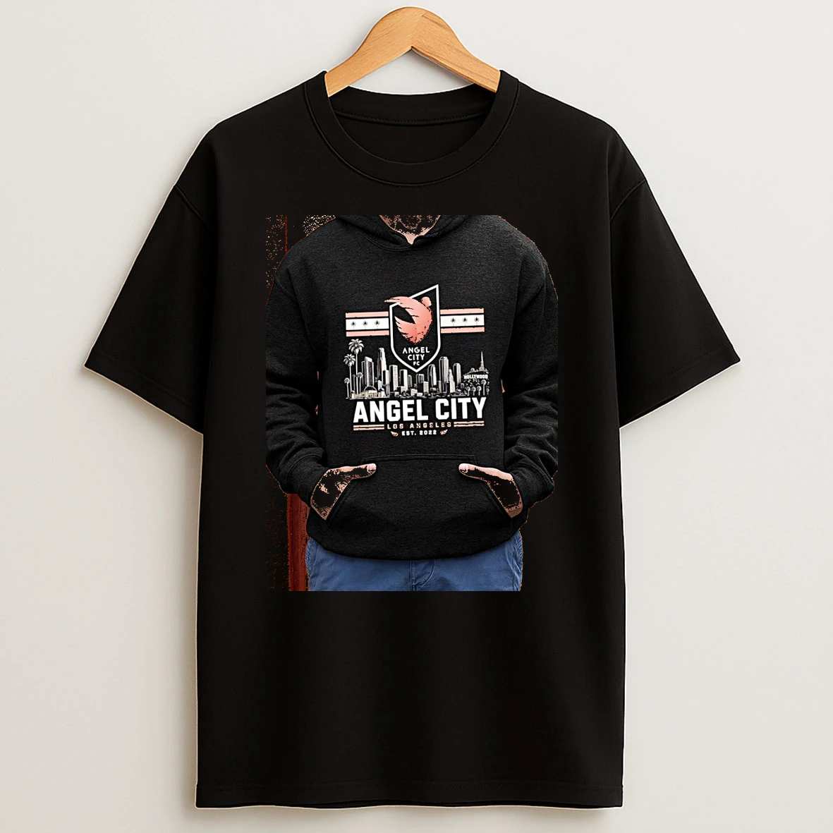 Officials Angel City Fc Nwsl Est 20226 Skyline Logo Premium T Shirt Sweatshirt Hoodie