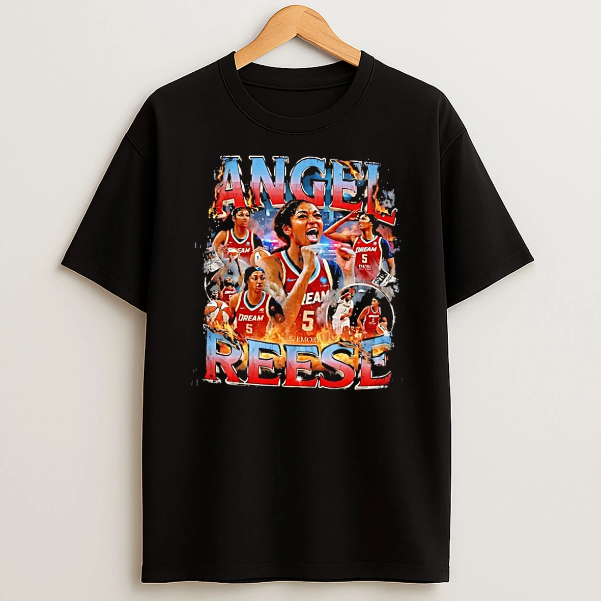 Officials Angel Reese Atlanta Dream Tribute Graphic Black Premium T Shirt Sweatshirt Hoodie