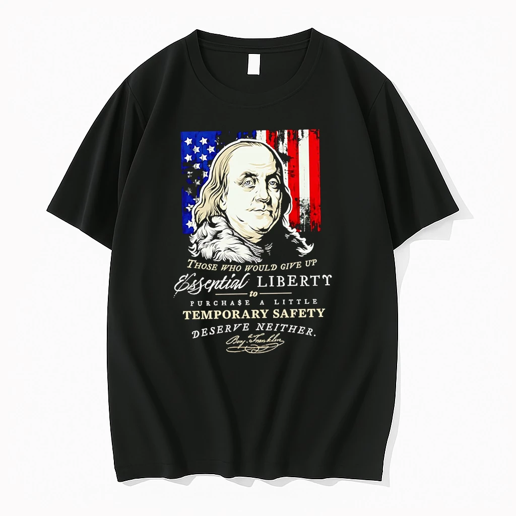 Officials Ben Franklin Liberty And Safety Quote Premium T Shirt Sweatshirt Hoodie