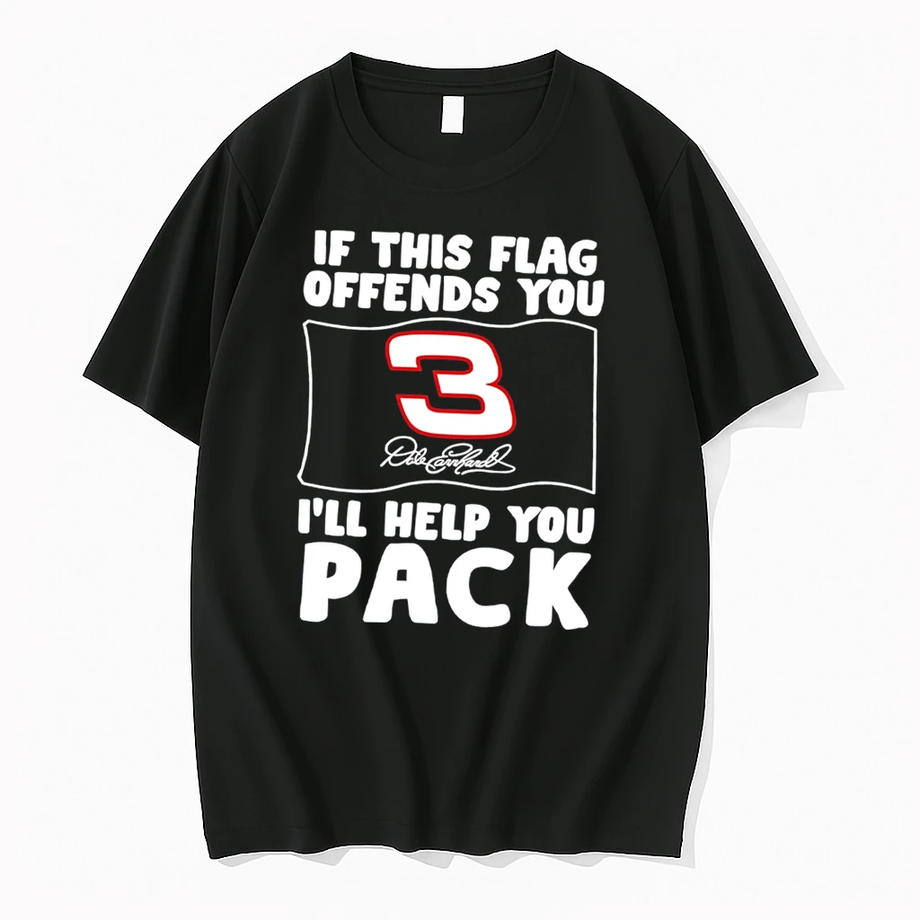 Officials Dale Earnhardt No 3 Flag If This Flag Offends You Ill Help You Pack Signature Tee Premium T Shirt Sweatshirt Hoodie