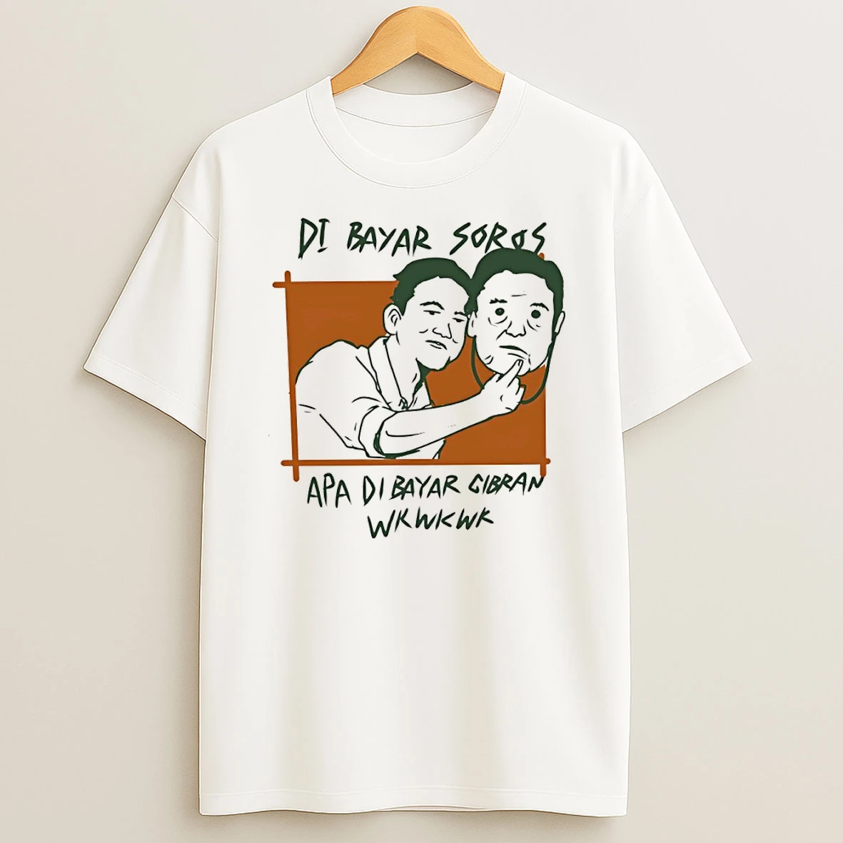 Officials Di Bayar Soros Apa Di Bayar Gibran Wkwkwk Premium T Shirt Sweatshirt Hoodie