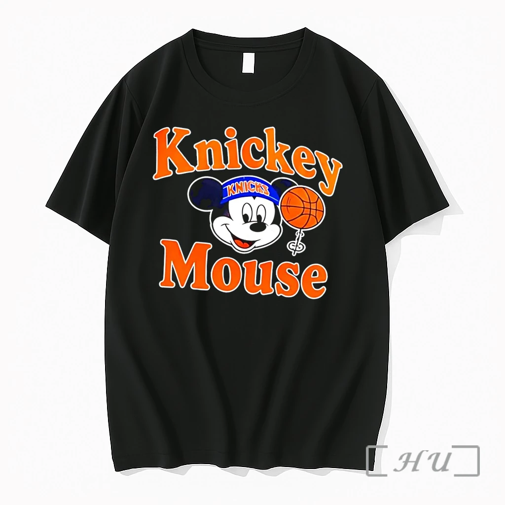 Officials Disney Mickey Mouse Wearing New York Knicks Basketball Team Black Premium Shirt Sweatshirt Tee