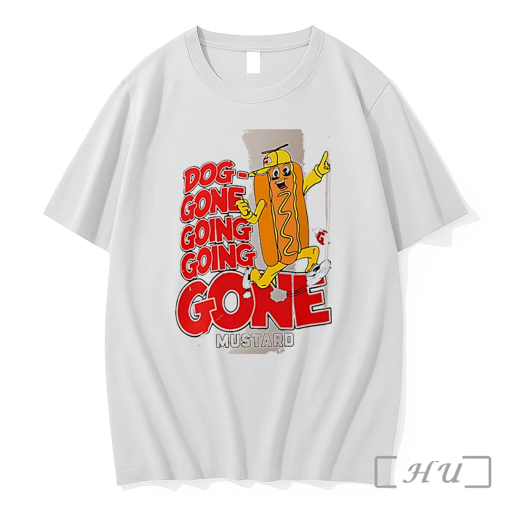Officials Dog Gone Going Going Gone Mustard Hot Dog White Premium Shirt Sweatshirt Tee