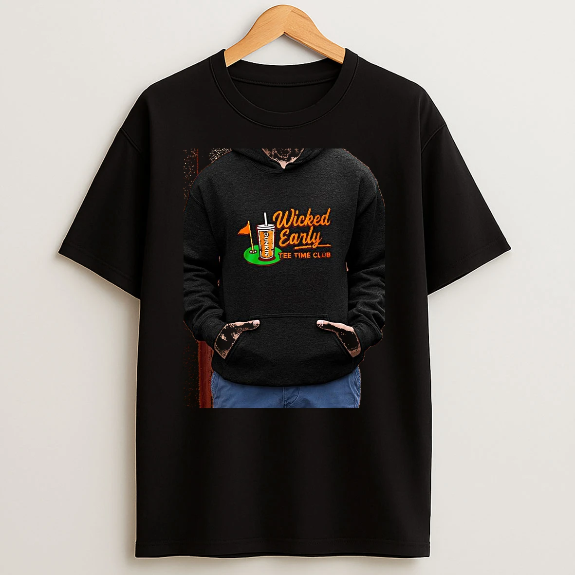 Officials Dunkin Wicked Early Tee Time Club Golf Coffee Lover Morning Drinking Premium T Shirt Sweatshirt Hoodie