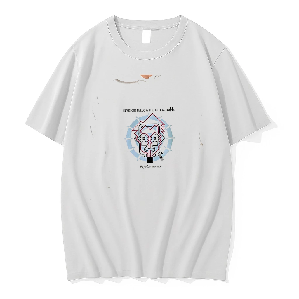 Officials Elvis Costello And The Attractions Punch The Clock Circuit Board Robot Premium T Shirt Sweatshirt Hoodie