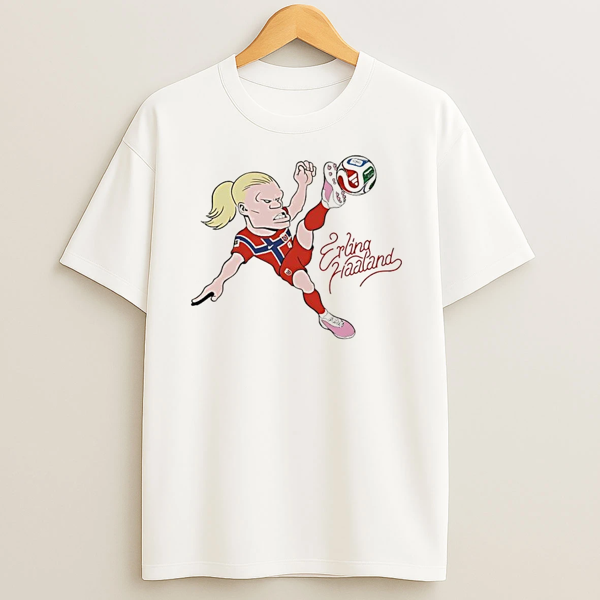 Officials Erling Haaland Kick Soccer Ball Norway National Team Premium T Shirt Sweatshirt Hoodie