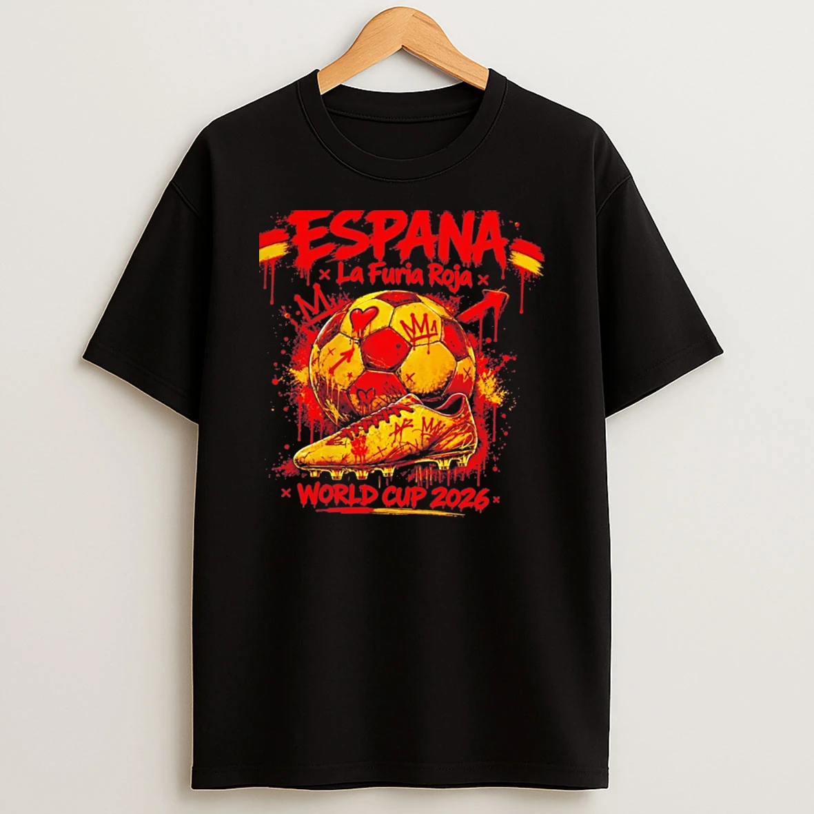 Officials Espana La Furia Roja World Cup 2026 Soccer Tee Premium T Shirt Sweatshirt Hoodie