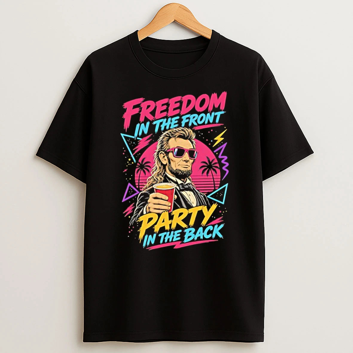 Officials Freedom In The Front Party In The Back Abe Lincoln Premium T Shirt Sweatshirt Hoodie