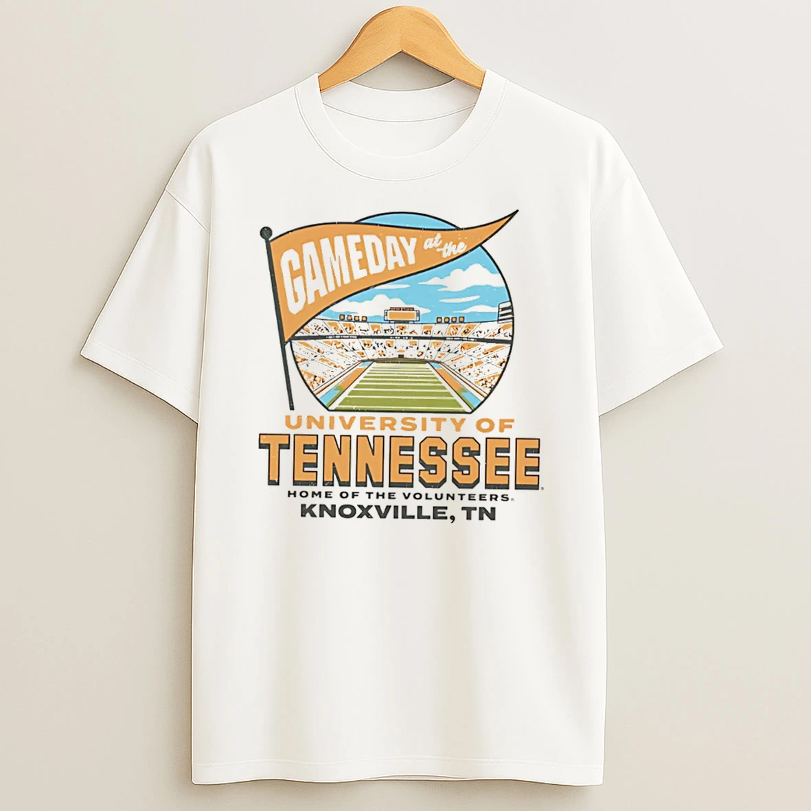 Officials Gameday At The University Of Tennessee Volunteers Stadium Banner Tee Premium T Shirt Sweatshirt Hoodie