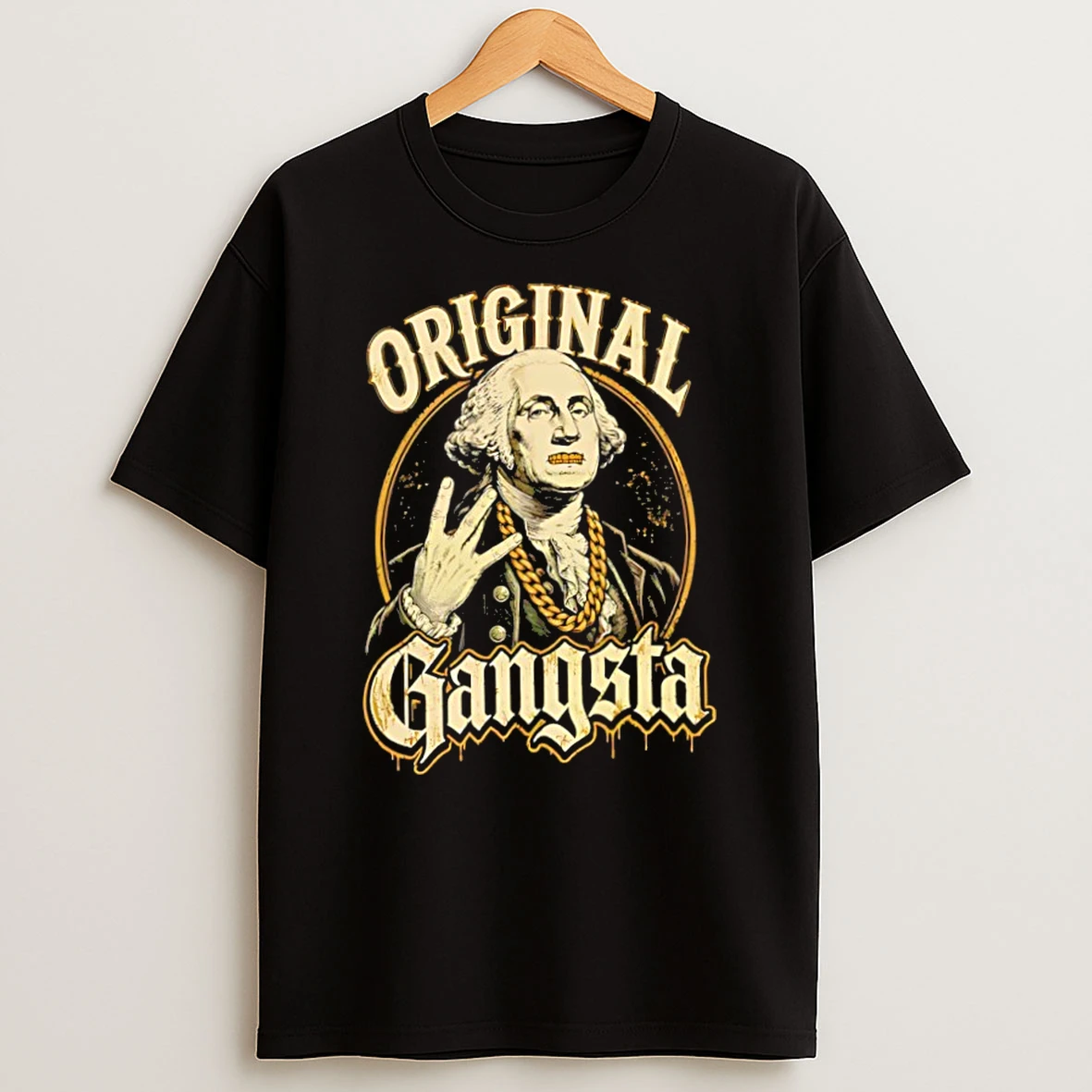 Officials Gangsta George Washington Gangster Premium T Shirt Sweatshirt Hoodie