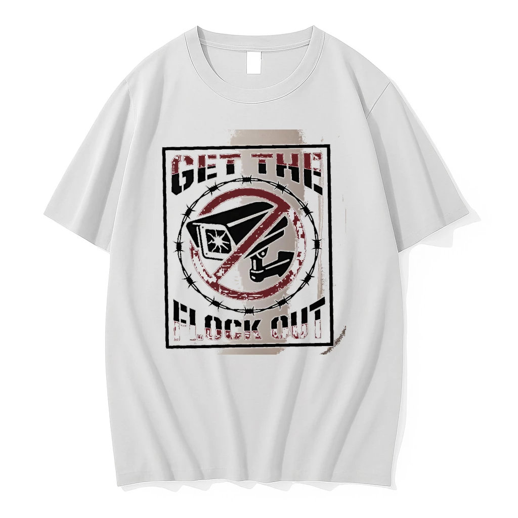Officials Get The Flock Out Surveillance Camera Barbed Wire White Premium T Shirt Sweatshirt Hoodie