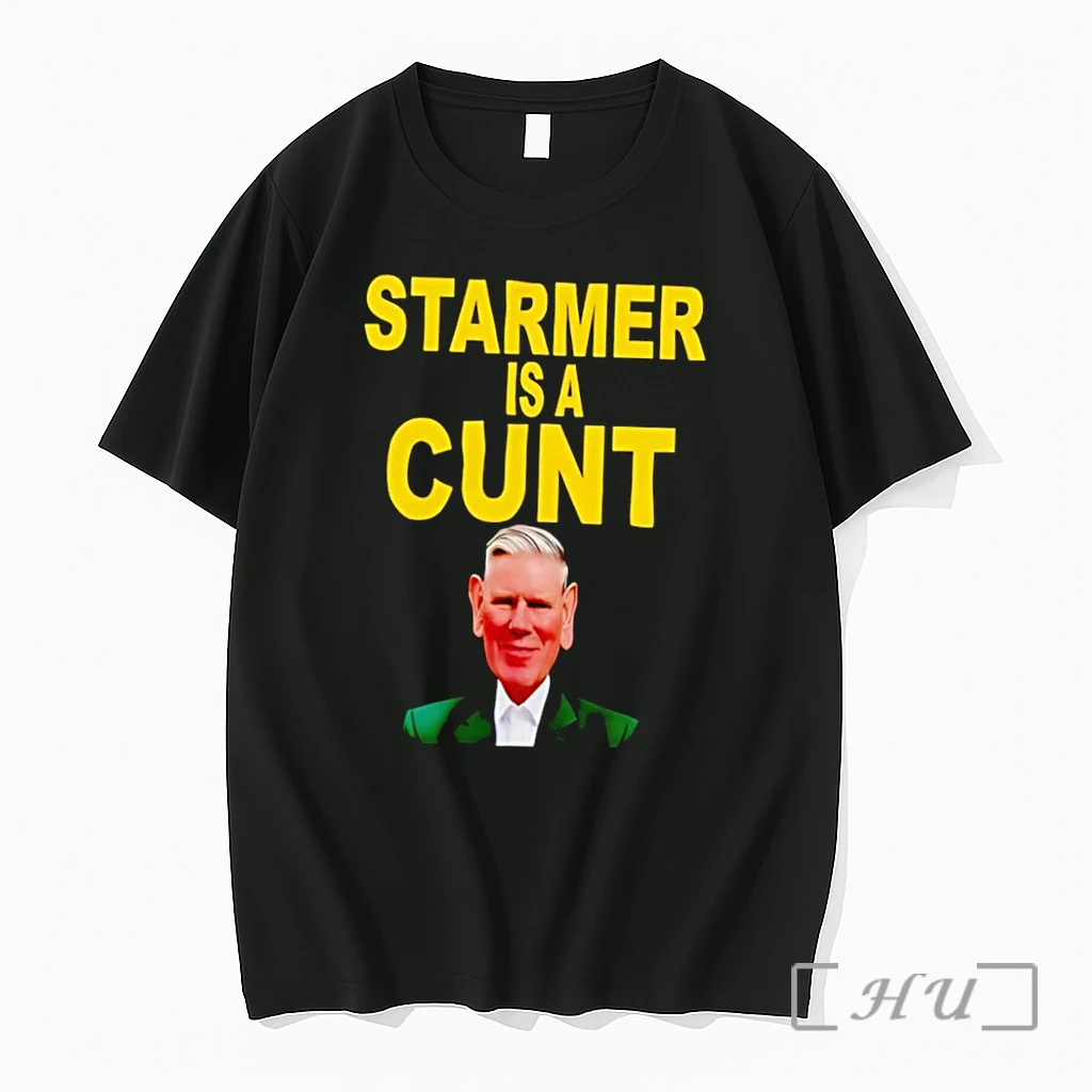 Officials Graphic Apparel Keir Starmer Offensive Slang Text Mens Black Premium Shirt Sweatshirt Tee