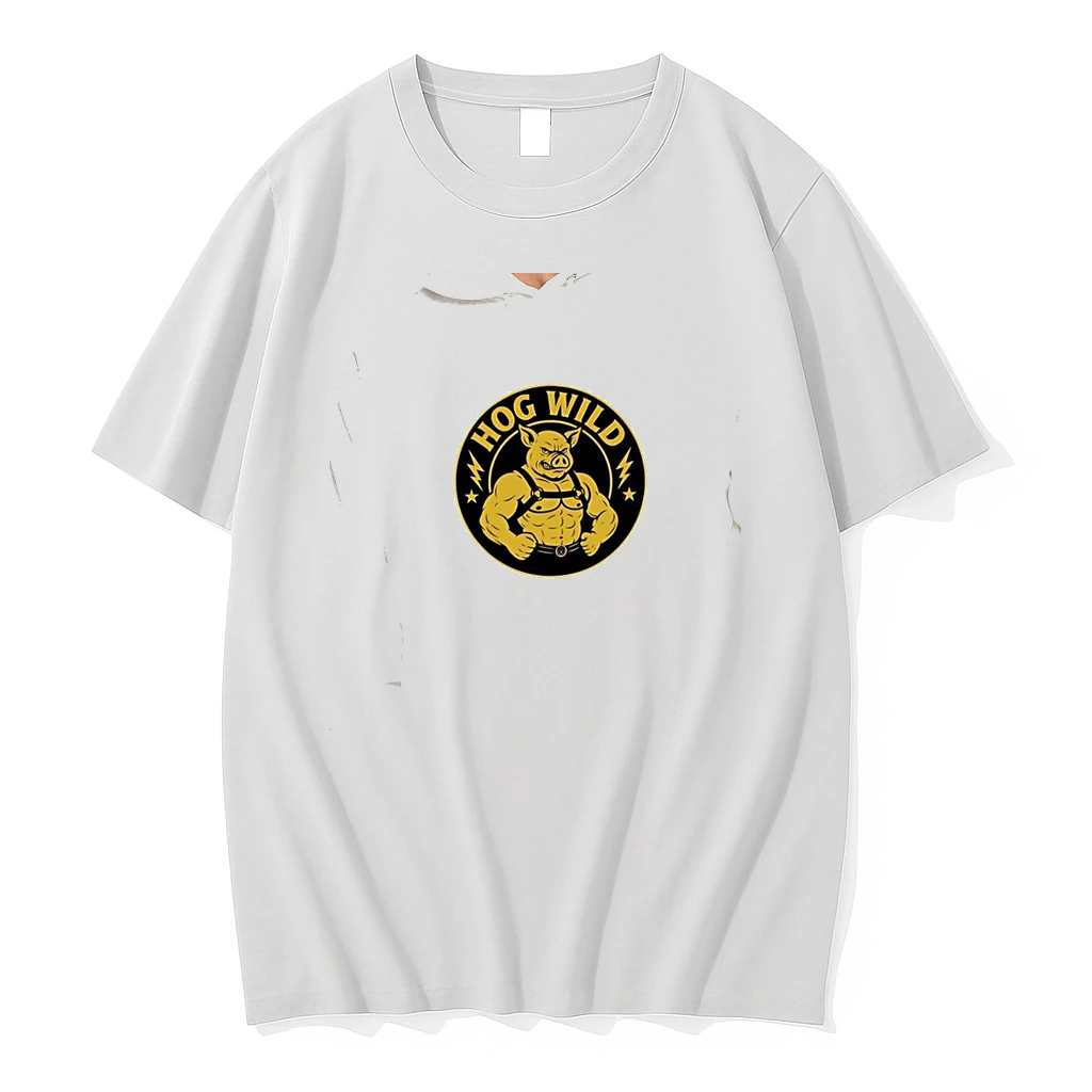 Officials Hog Wild Muscular Pig Funny Logo Premium T Shirt Sweatshirt Hoodie