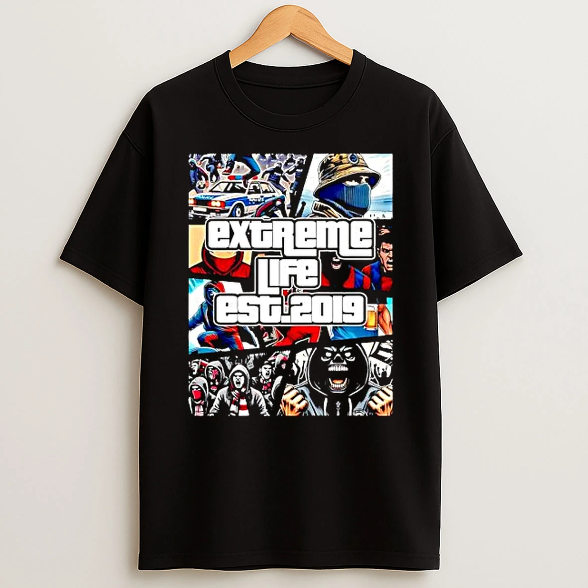 Officials Hooligan Ultras Extreme Life Est 2019 Soccer Premium T Shirt Sweatshirt Hoodie
