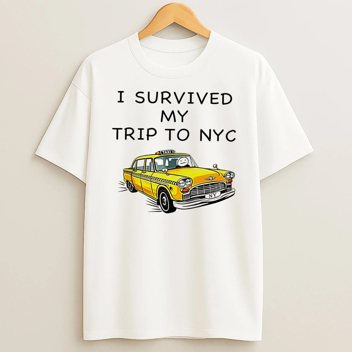 Officials I Survived My Trip To Nyc New York City Yellow Taxi Tee Premium T Shirt Sweatshirt Hoodie