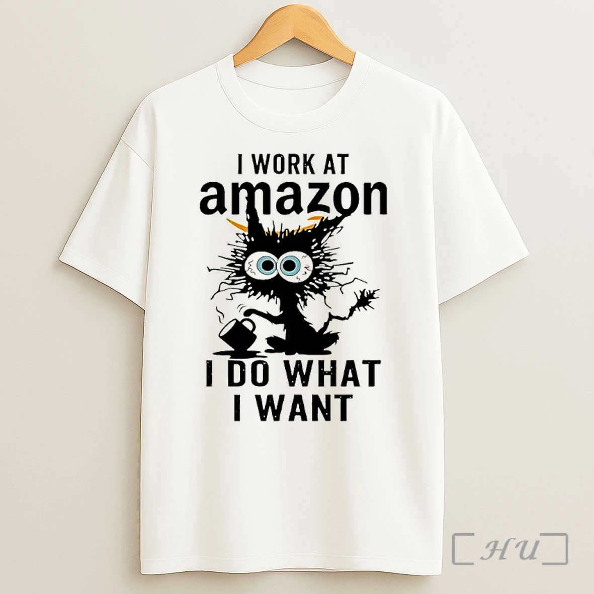 Officials I Work At Amazon I Do What I Want Cat Premium Shirt Sweatshirt Tee
