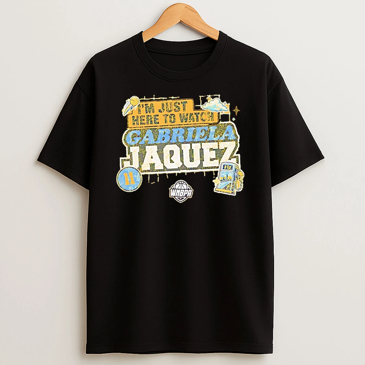 Officials Im Just Here To Watch Gabriela Jaquez Chicago Sky Wnba Tee Premium T Shirt Sweatshirt Hoodie