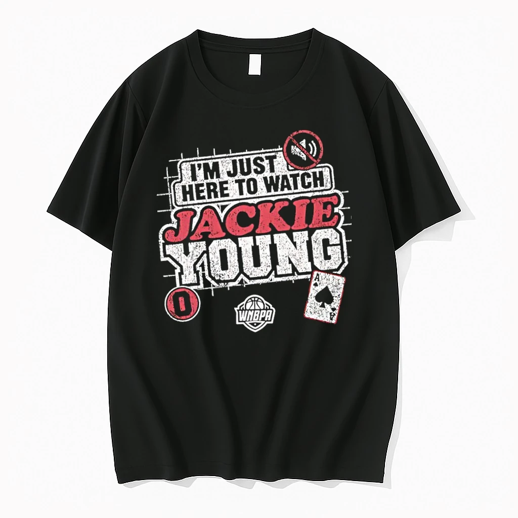 Officials Im Just Here To Watch Jackie Young 0 Las Vegas Aces Wnba Premium T Shirt Sweatshirt Hoodie