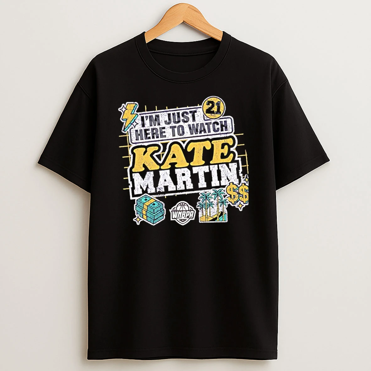 Officials Im Just Here To Watch Kate Martin 21 Los Angeles Sparks Wnba Premium T Shirt Sweatshirt Hoodie