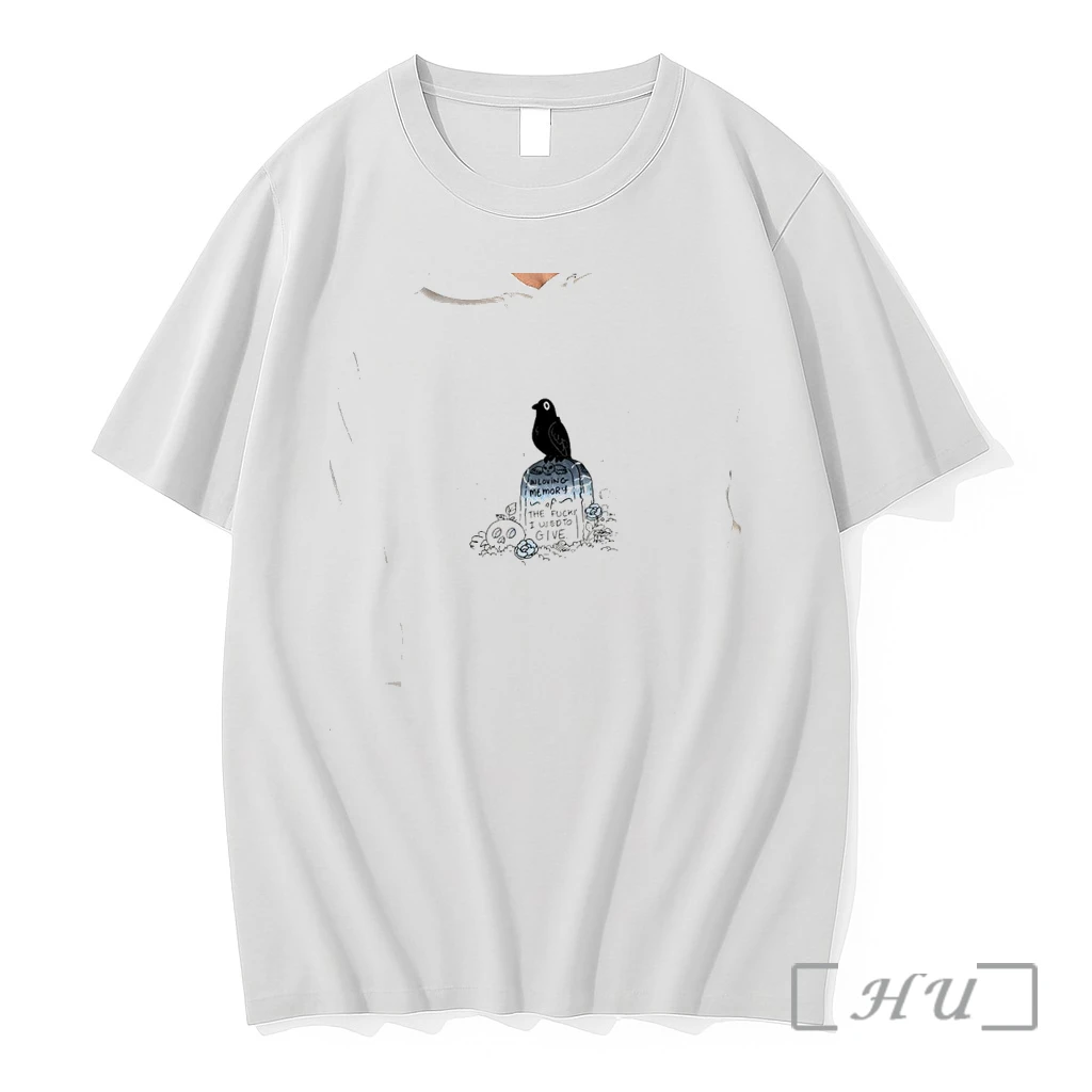 Officials In Loving Memory Of The Fucks I Used To Give Raven Grave Skull Flowers Premium Shirt Sweatshirt Tee