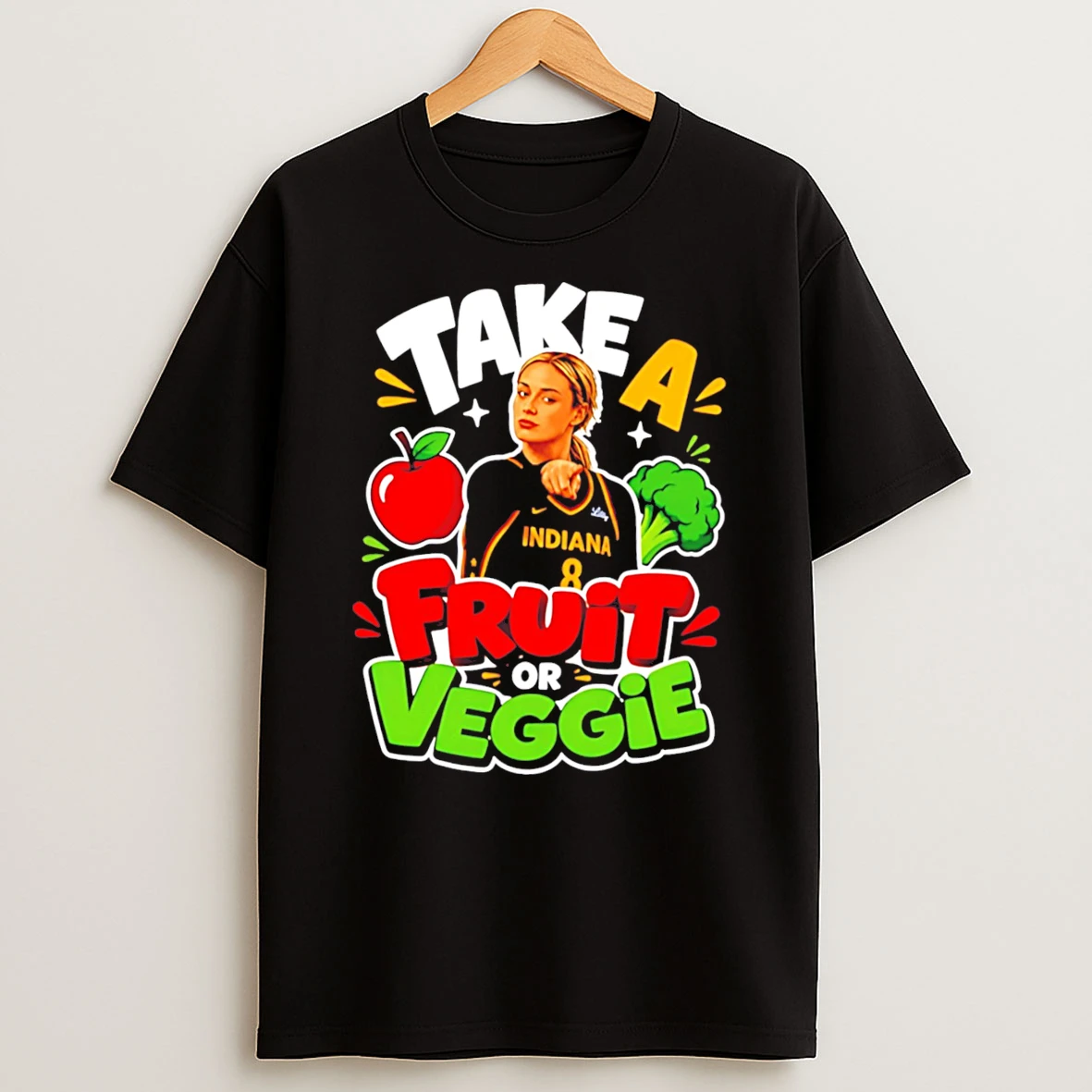Officials Indiana Fever Sophie Cunningham Take A Fruit Or Veggie Tee Premium T Shirt Sweatshirt Hoodie