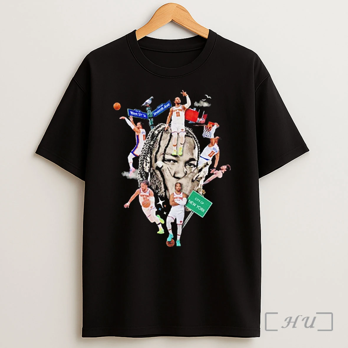 Officials Jalen Brunson New York Knicks Brunson Collage Graphic Tee Premium Shirt Sweatshirt Tee