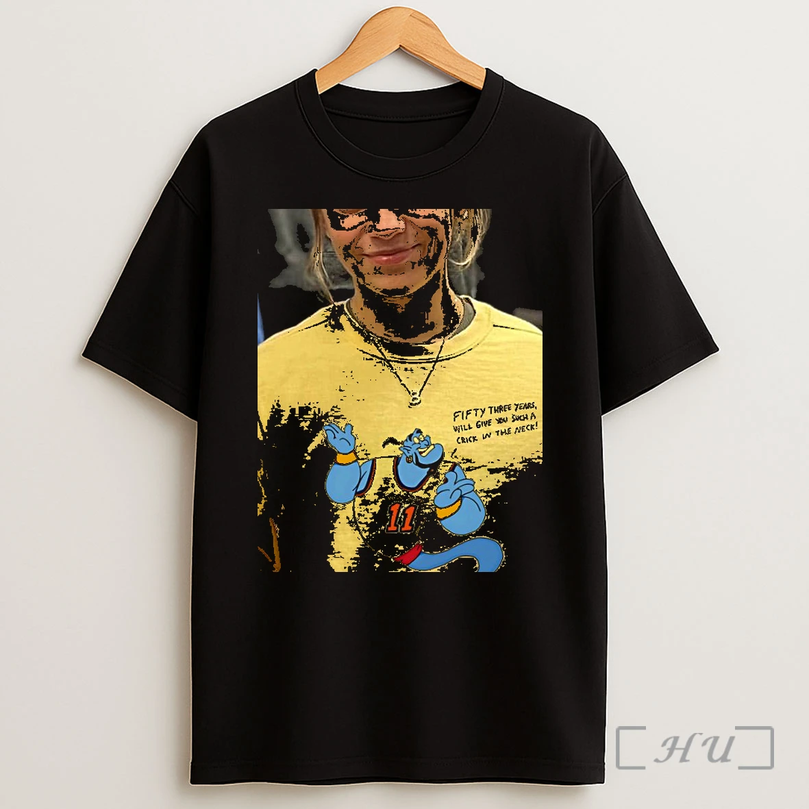 Officials Jalen Brunson X Genie Fifty Three Yewars Will Give You Such A Crick In The Neck Premium Shirt Sweatshirt Tee
