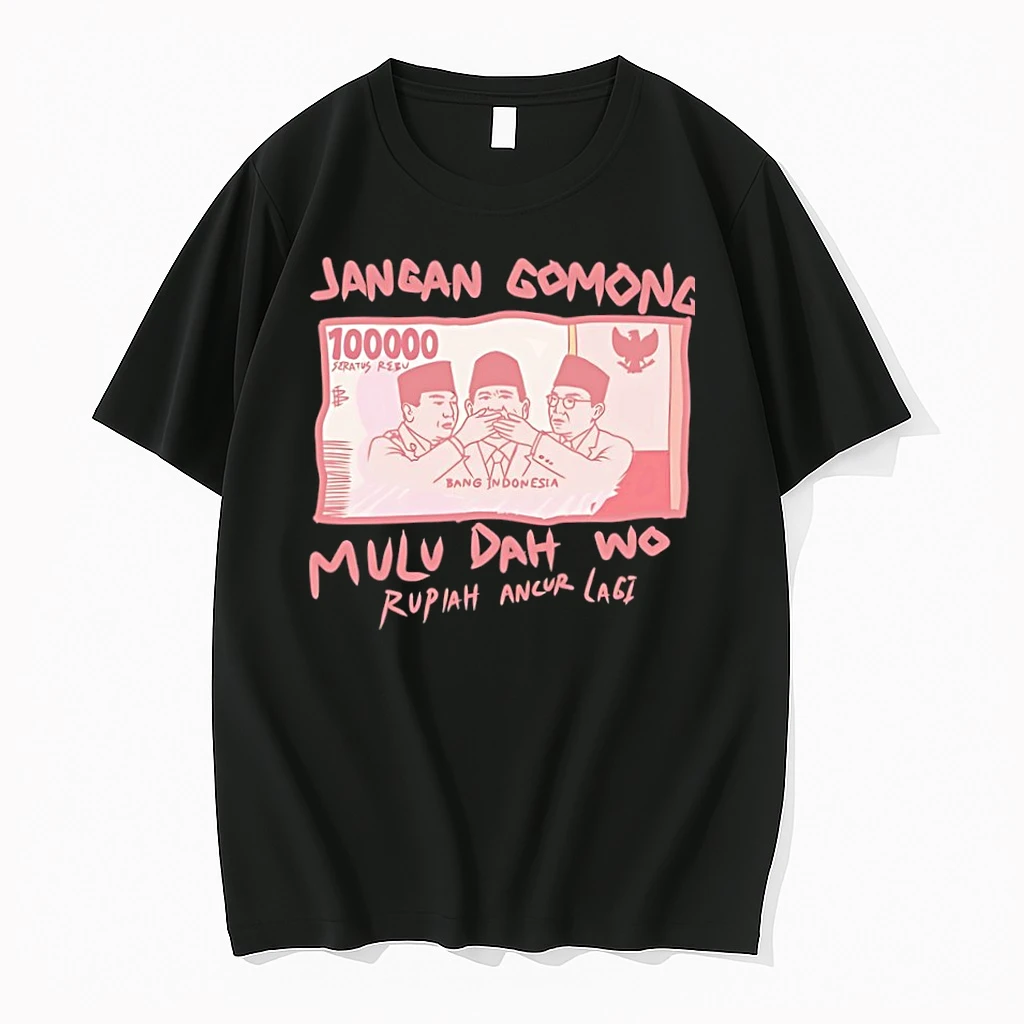 Officials Jangan Gomong Mulu Dah Wo Rupiah Ancur Lagi Premium T Shirt Sweatshirt Hoodie