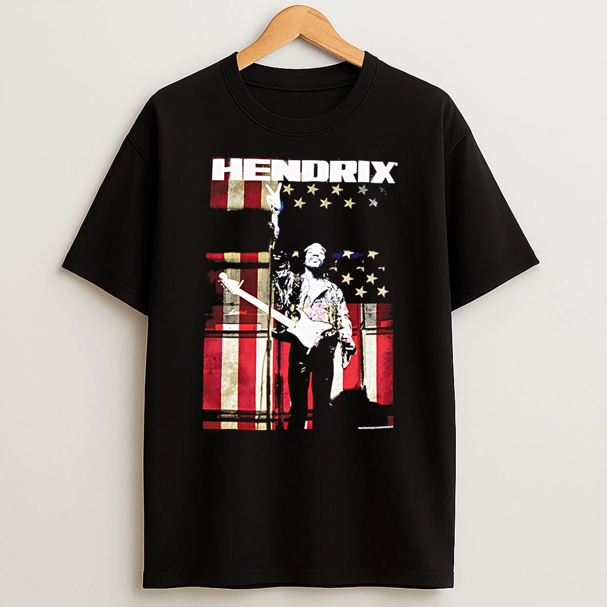 Officials Jimi Hendrix Playing Guitar American Flag 2026 Premium T Shirt Sweatshirt Hoodie
