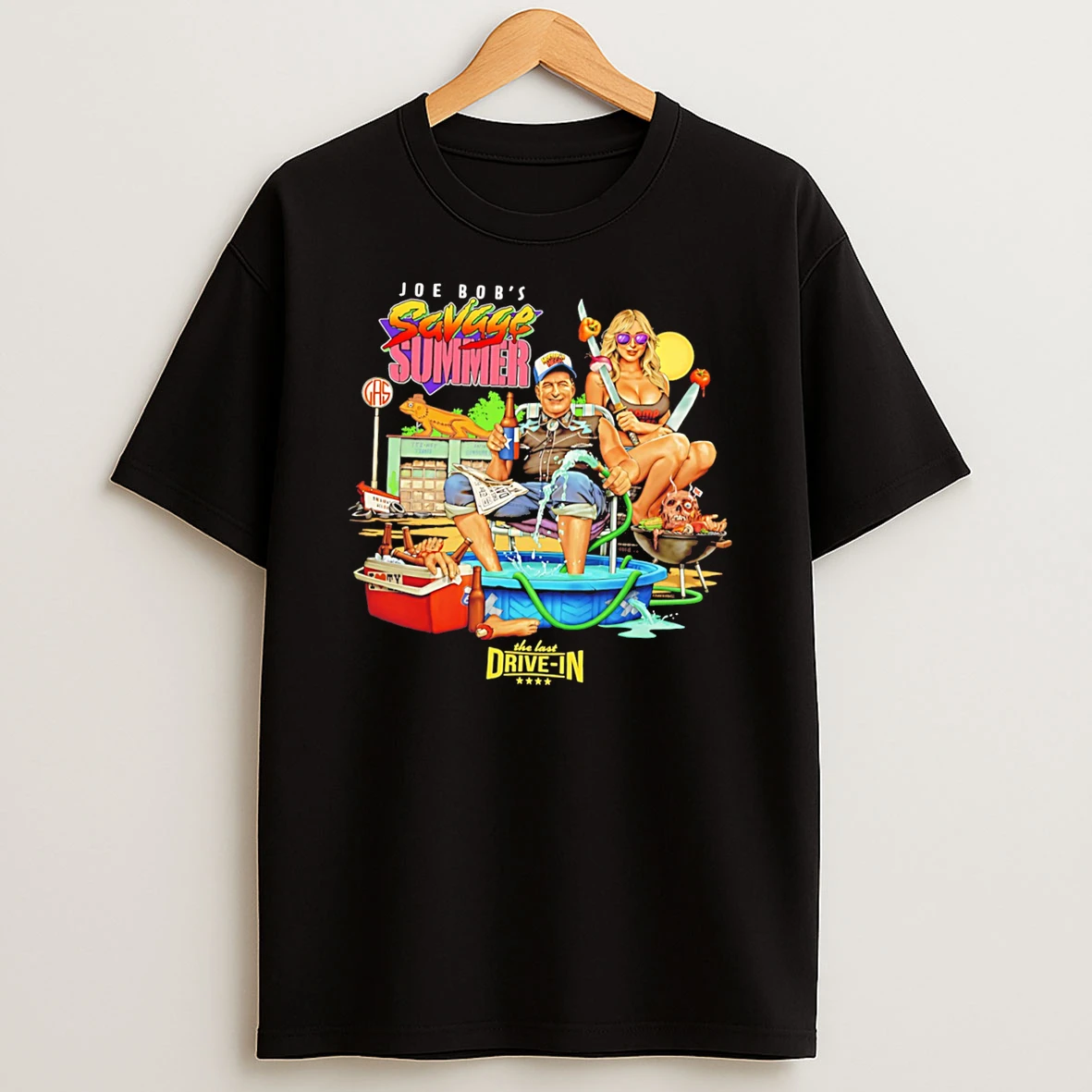 Officials Joe Bobs Savage Summer The Last Drive In Cartoon Tee Premium T Shirt Sweatshirt Hoodie