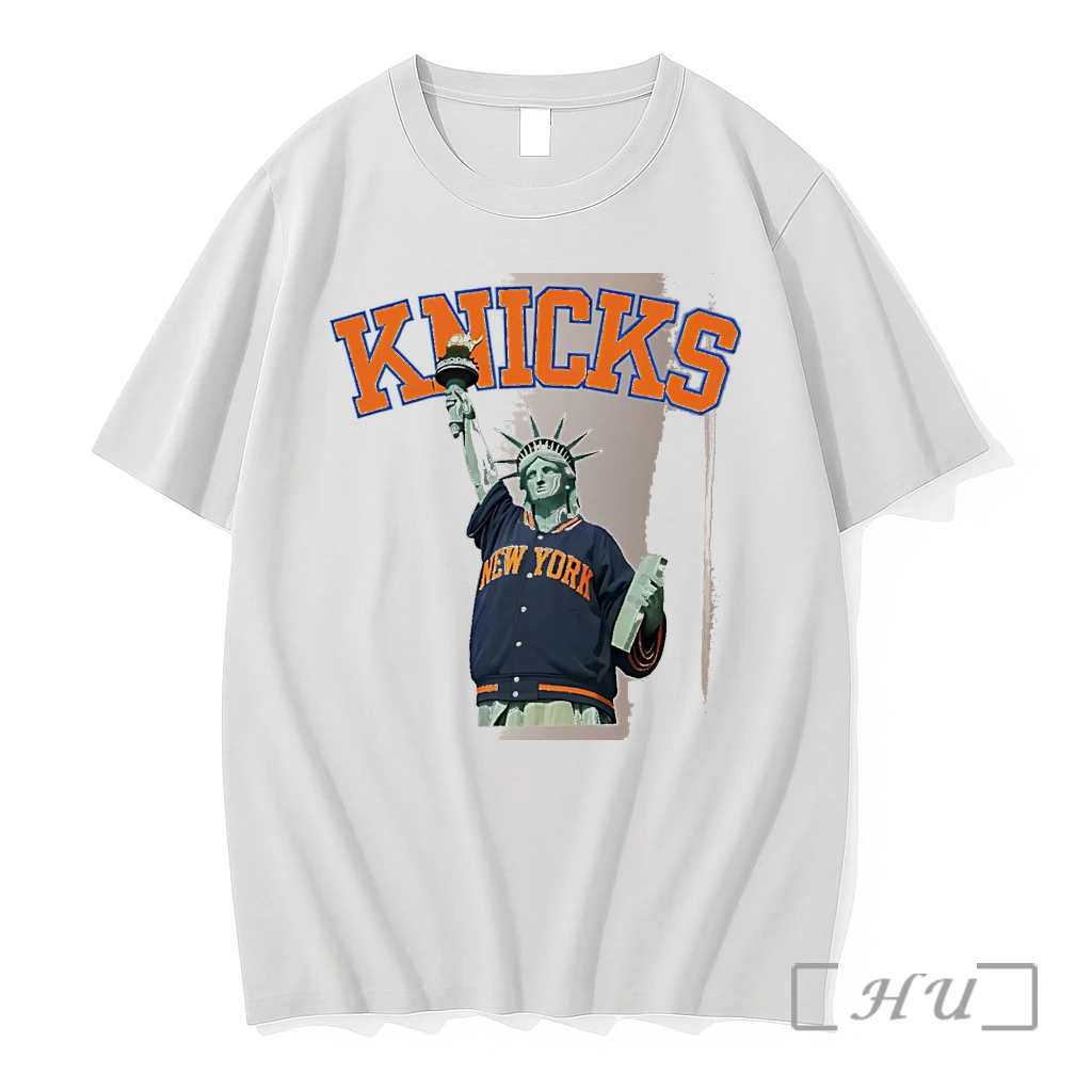 Officials Knicks New York Statue Of Liberty White Premium Shirt Sweatshirt Tee