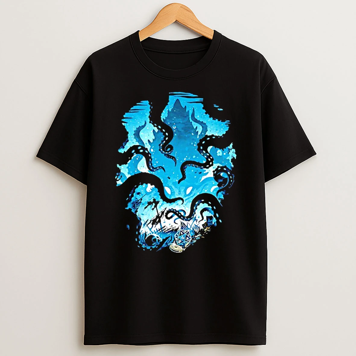 Officials Kraken Dungeons And Dragons Nautical Underwater Sea Creature Fantasy Rpg Gaming Premium T Shirt Sweatshirt Hoodie