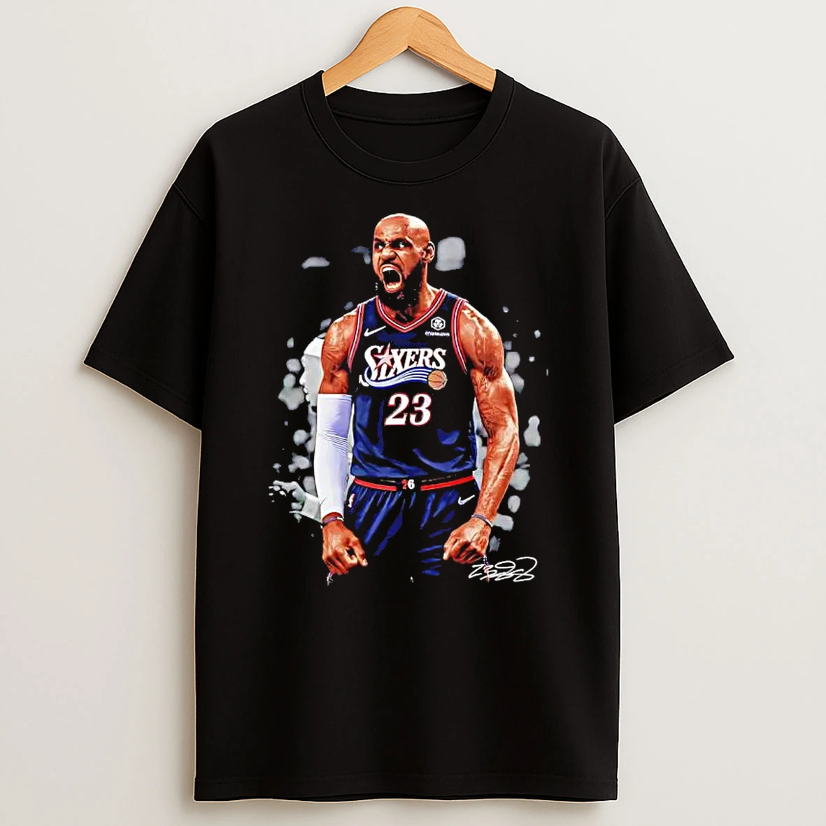 Officials Lebron James Philadelphia 76ers Sixers 23 Signature Premium T Shirt Sweatshirt Hoodie