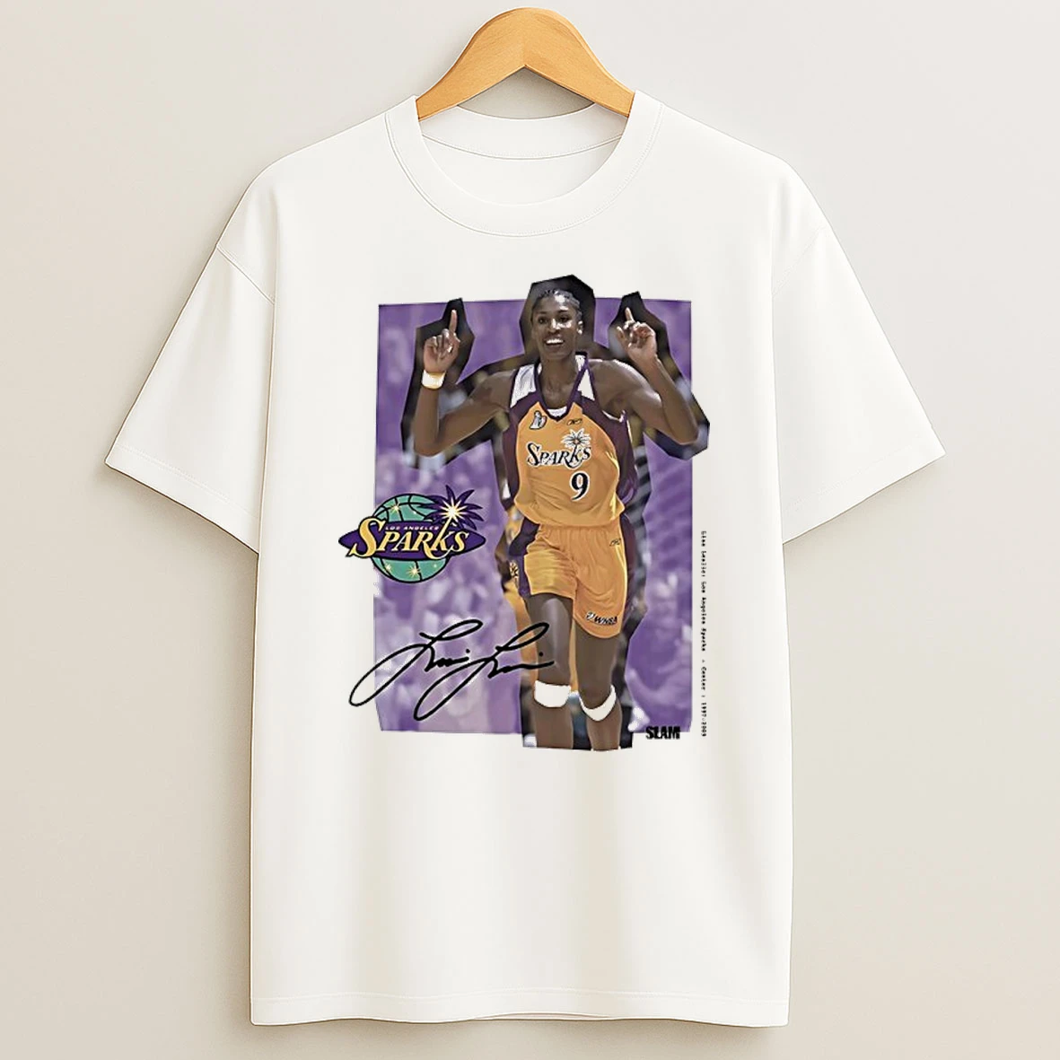Officials Lisa Leslie Los Angeles Sparks Slam Wnba Legends Signature Premium T Shirt Sweatshirt Hoodie