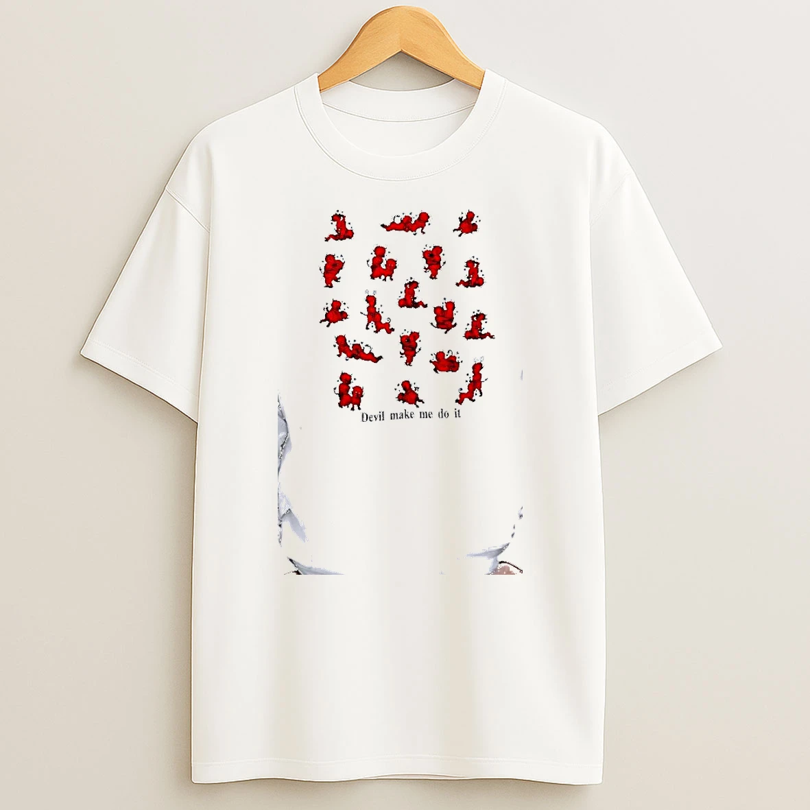 Officials Little Devil Characters Devil Make Me Do It Pattern Premium T Shirt Sweatshirt Hoodie
