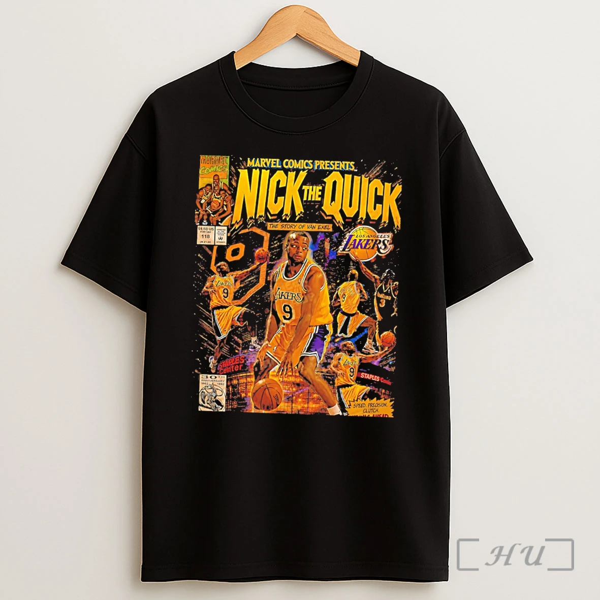 Officials Los Angeles Lakers Nick Van Exel Comic Book Cover Style Tee Premium Shirt Sweatshirt Tee