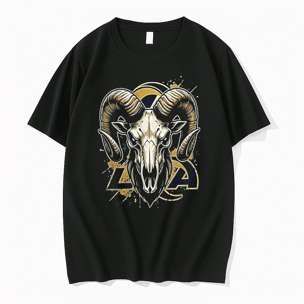 Officials Los Angeles Rams Runs In My Blood Mascot Skeleton Black Mens Premium T Shirt Sweatshirt Hoodie