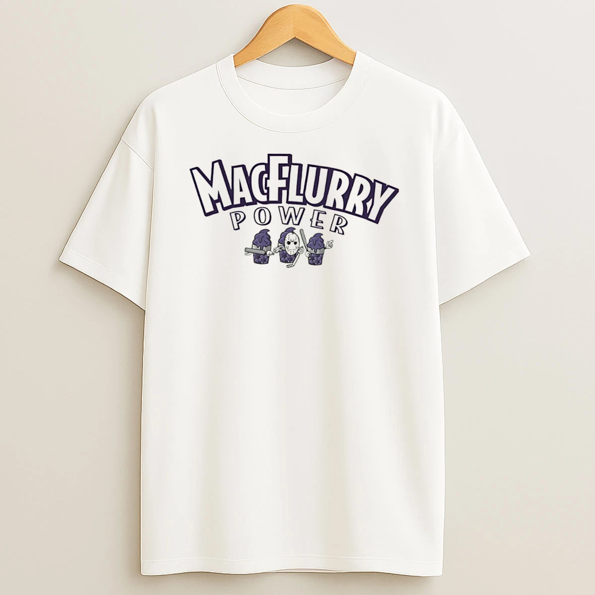 Officials Macflurry Power Jason Voorhees Hockey Mashup Tee Premium T Shirt Sweatshirt Hoodie