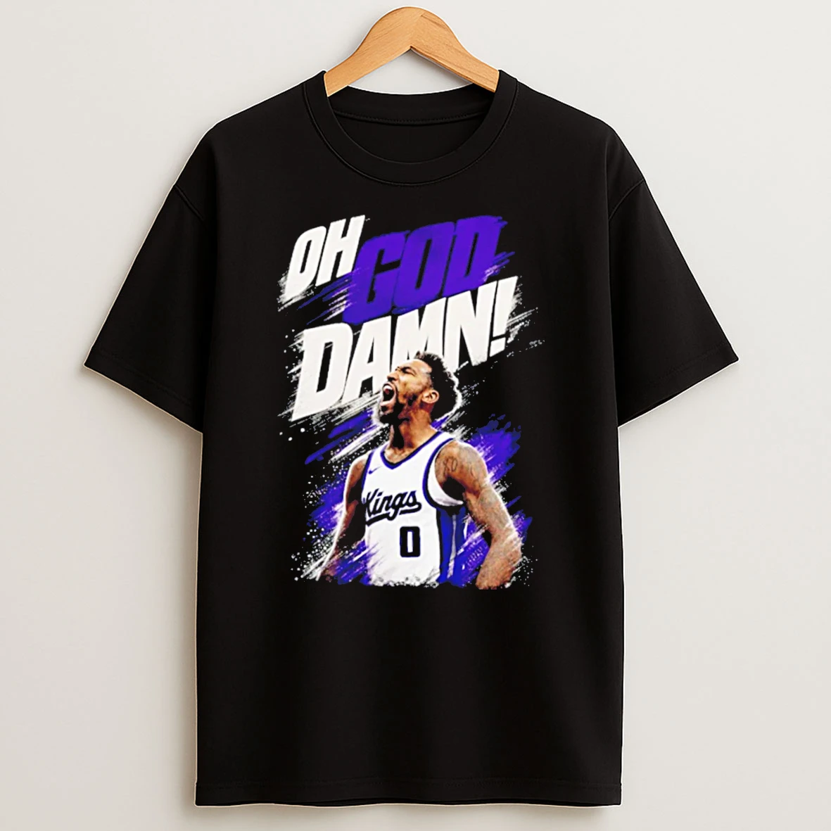 Officials Malik Monk Oh God Damn Sacramento Kings No 0 Tee Premium T Shirt Sweatshirt Hoodie