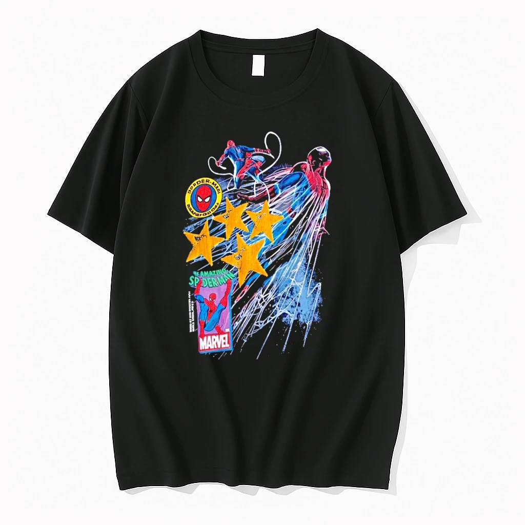 Officials Marvel Spider Man Graphic Comic Book Tee Premium T Shirt Sweatshirt Hoodie