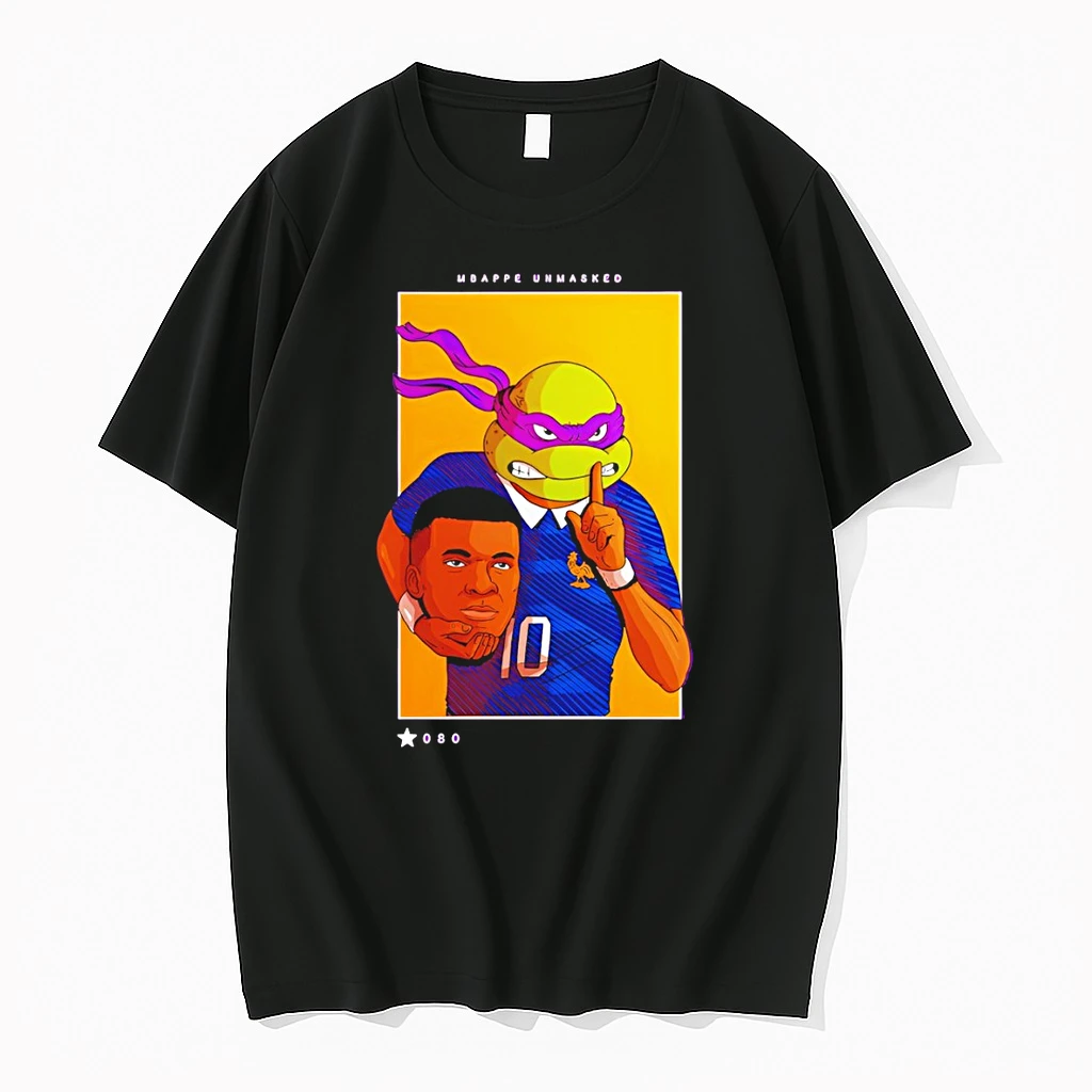 Officials Mbappe Unmasked Kylian Mbappe X Donatello Ninja Turtle World Cup 2026 Premium T Shirt Sweatshirt Hoodie