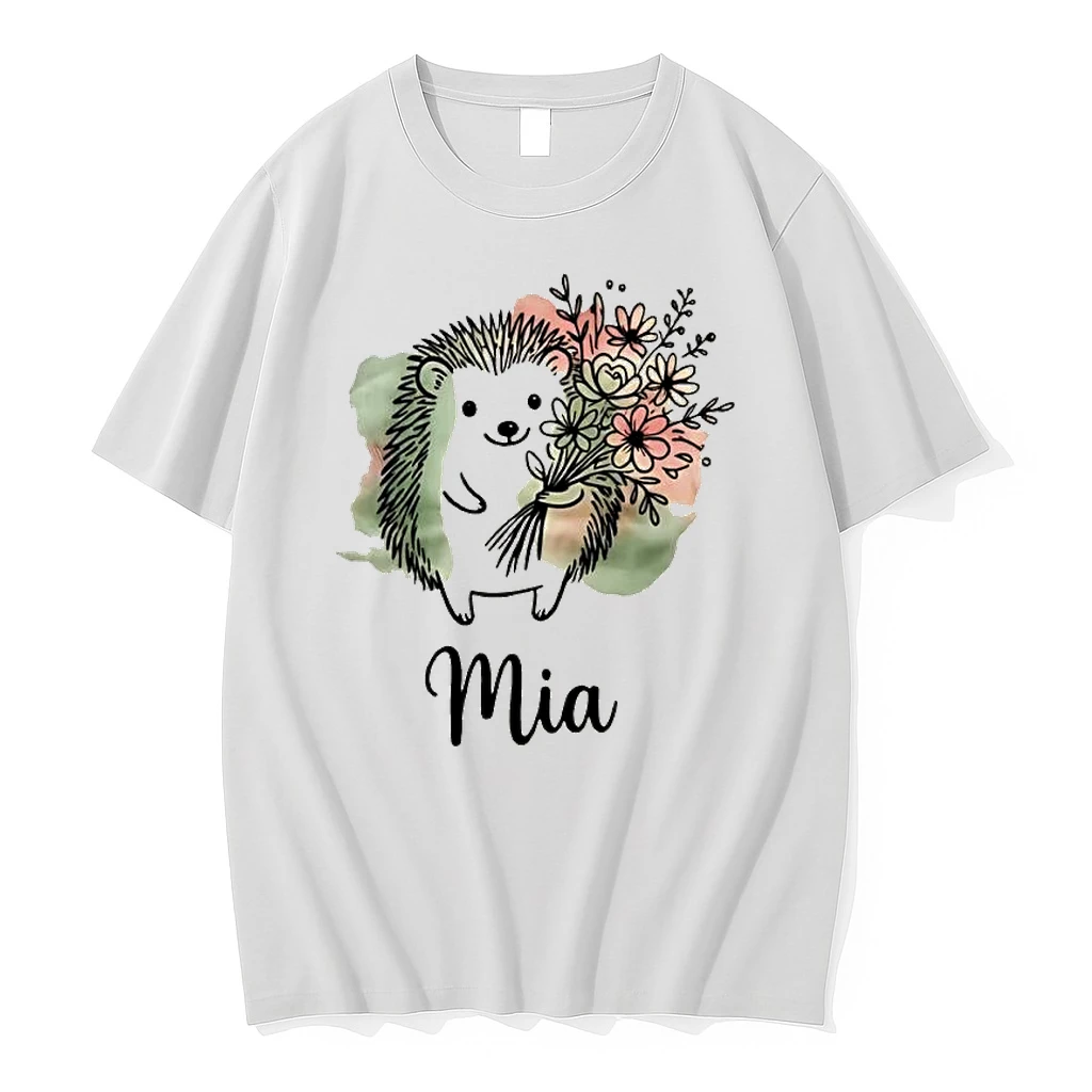Officials Mia Hedgehog Holding Flowers Premium T Shirt Sweatshirt Hoodie
