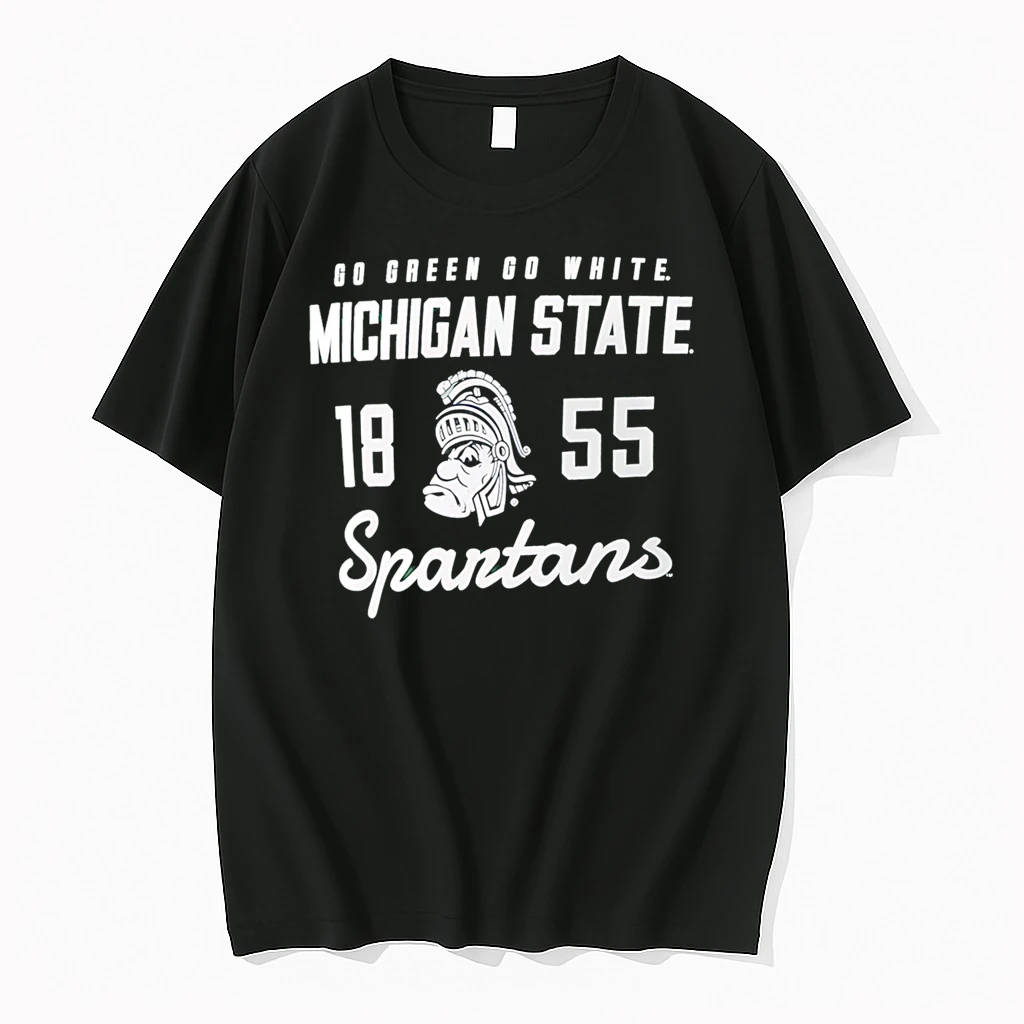 Officials Michigan State Spartans Nike Legacy Stacked Established Premium T Shirt Sweatshirt Hoodie