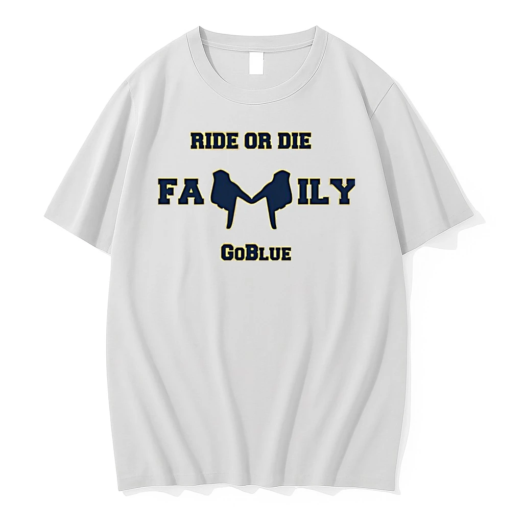 Officials Michigan Wolverines Ride Or Die Family Go Blue Premium T Shirt Sweatshirt Hoodie