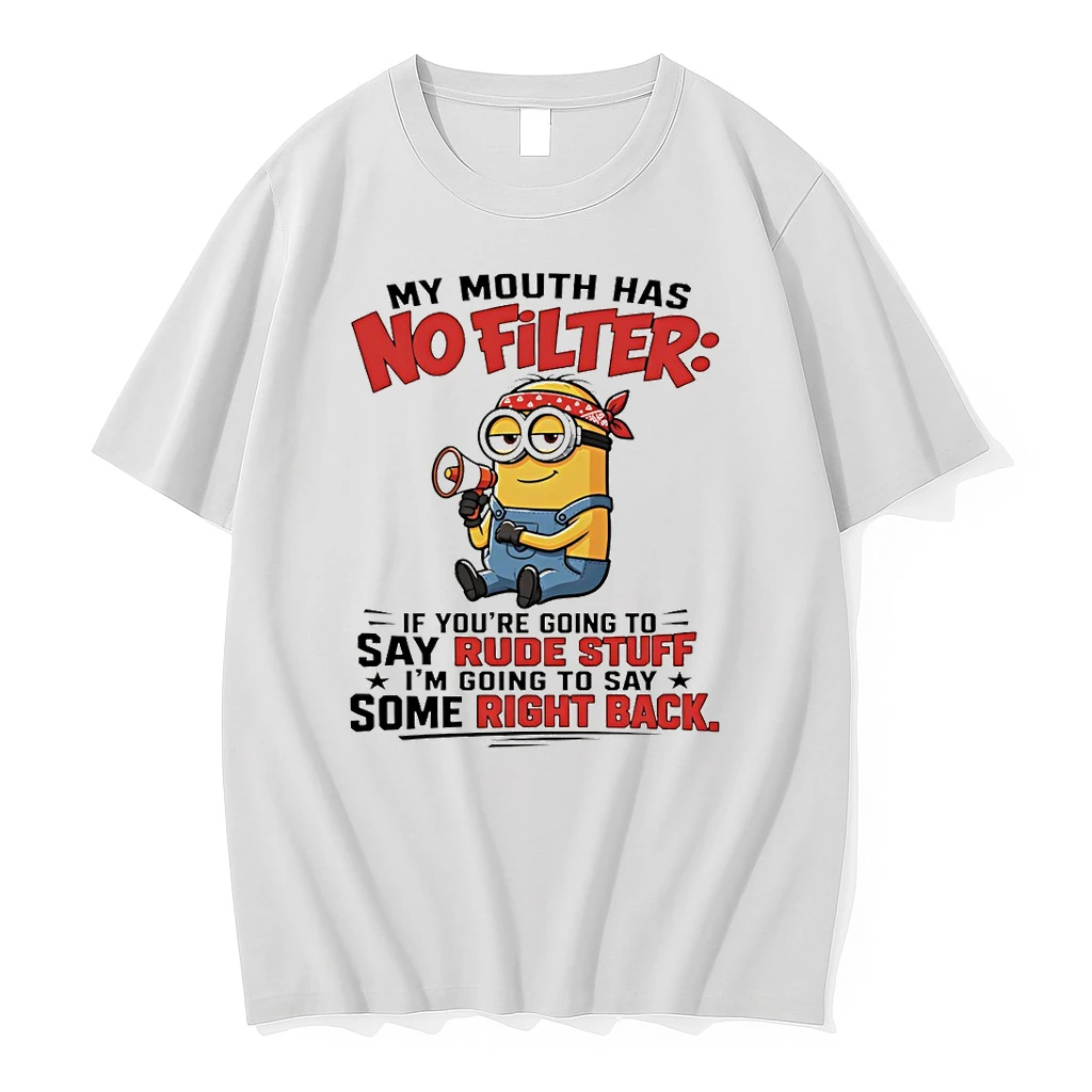 Officials Minion My Mouth Has No Filter If Youre Going To Say Rude Stuff Im Going To Say Some Right Back Premium T Shirt Sweatshirt Hoodie