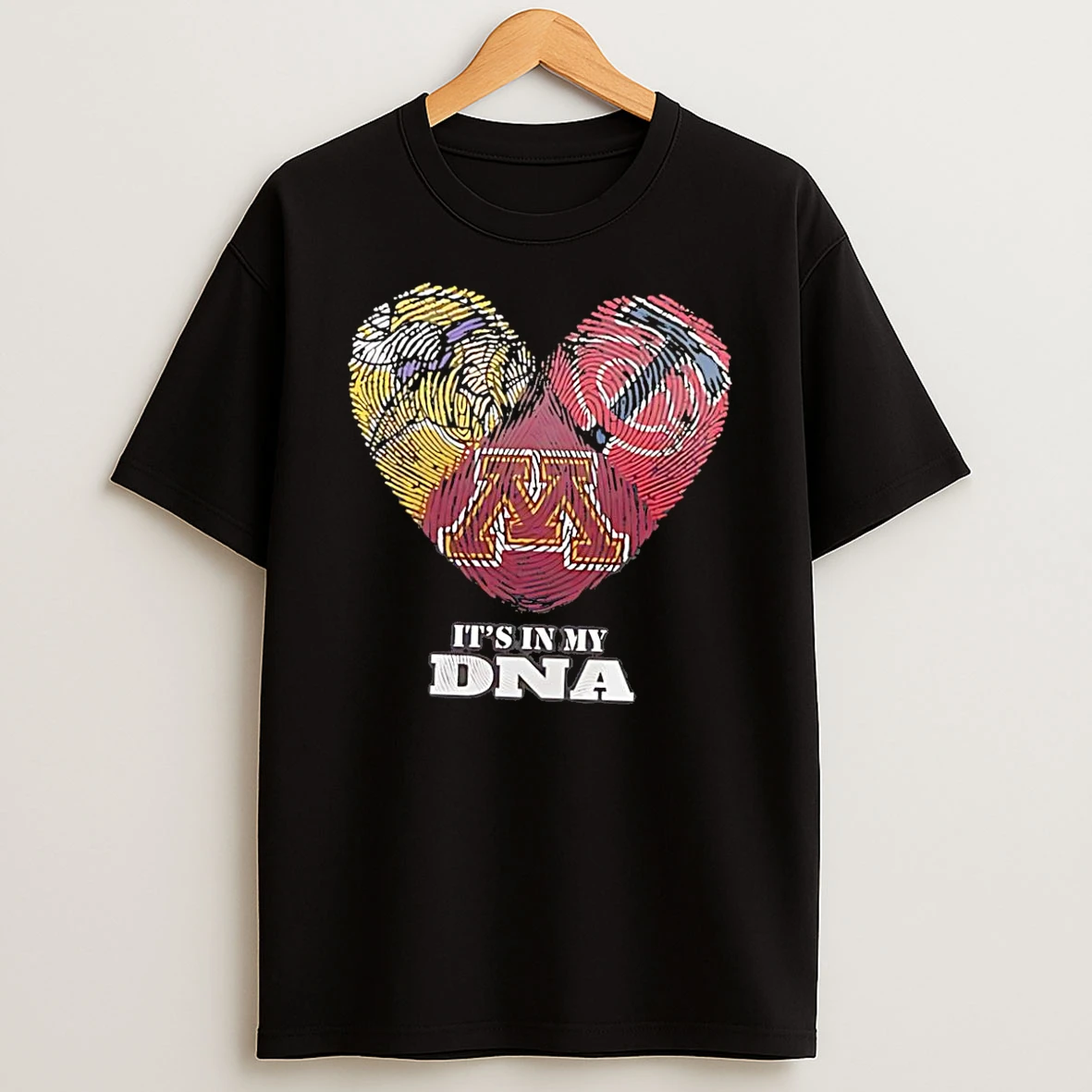 Officials Minnesota Golden Gophers Fan Gear Its In My Dna Black Premium T Shirt Sweatshirt Hoodie